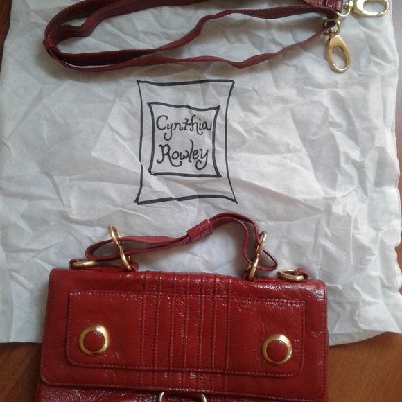 Red Patent Cynthia Rowley Bag - Picture 7 of 7